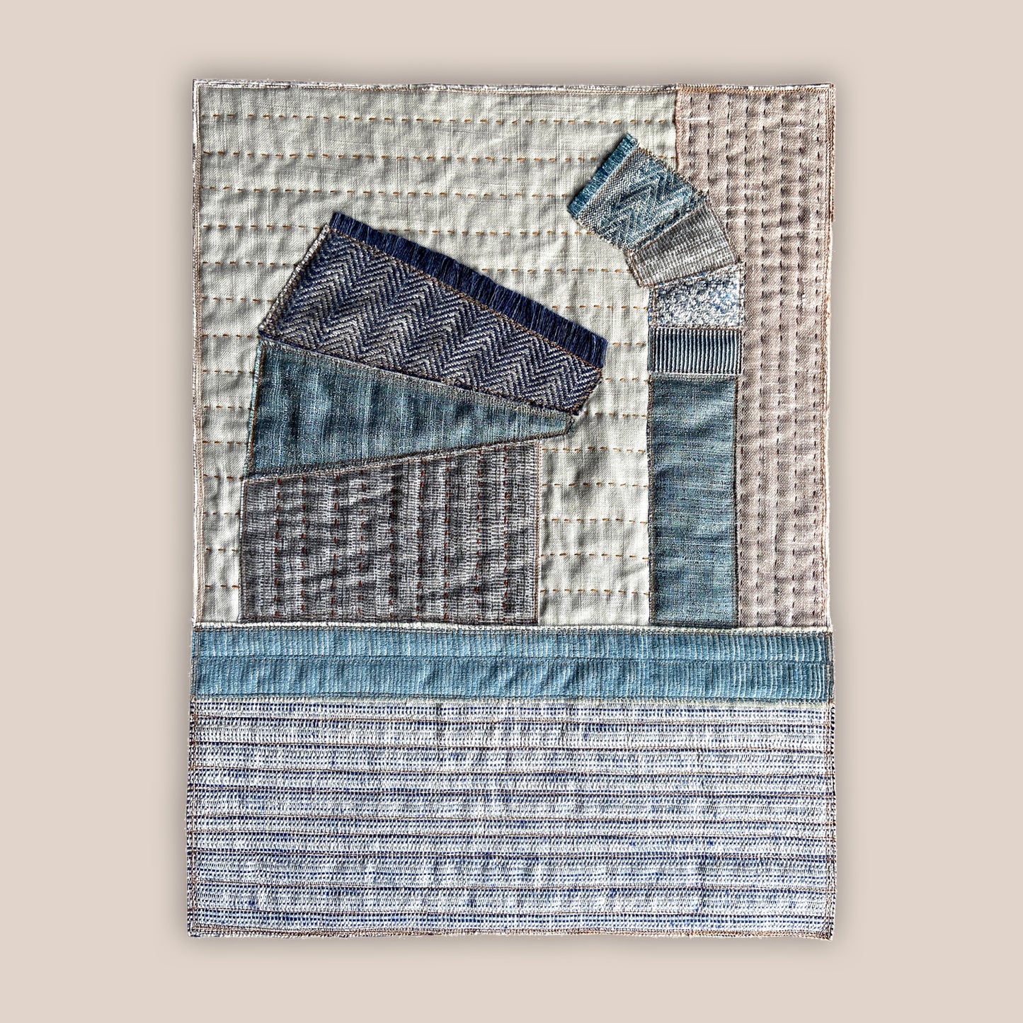 Fabric Collage Wall Quilt #1