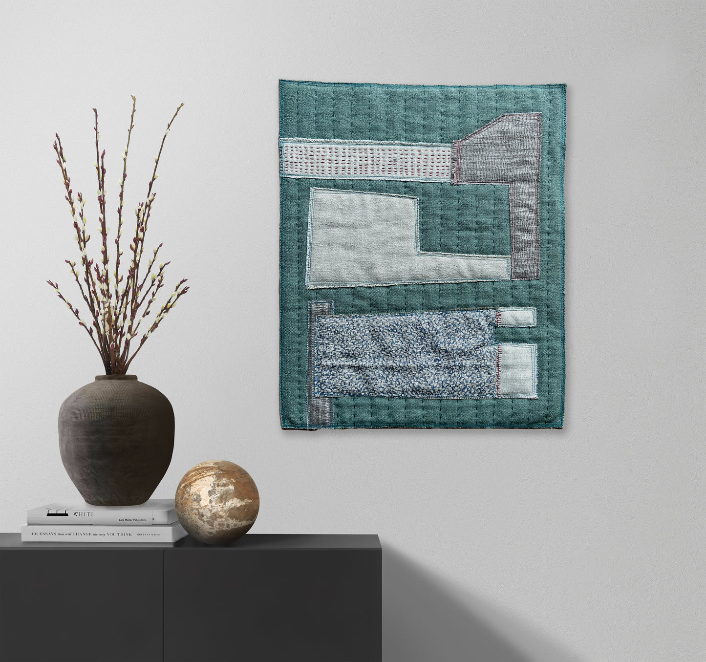 Fabric Collage Wall Quilt #3