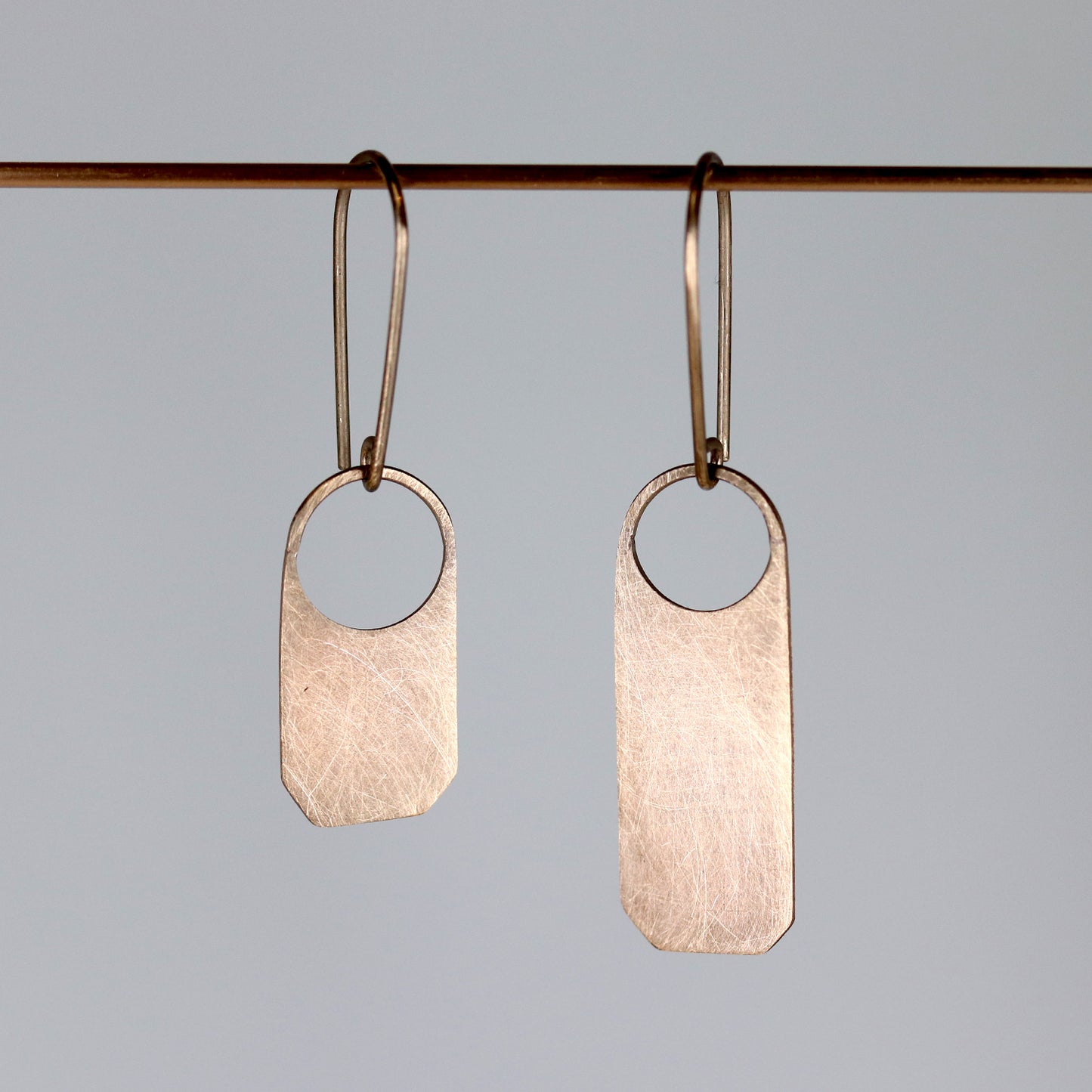 Asymmetrical Tag Earrings