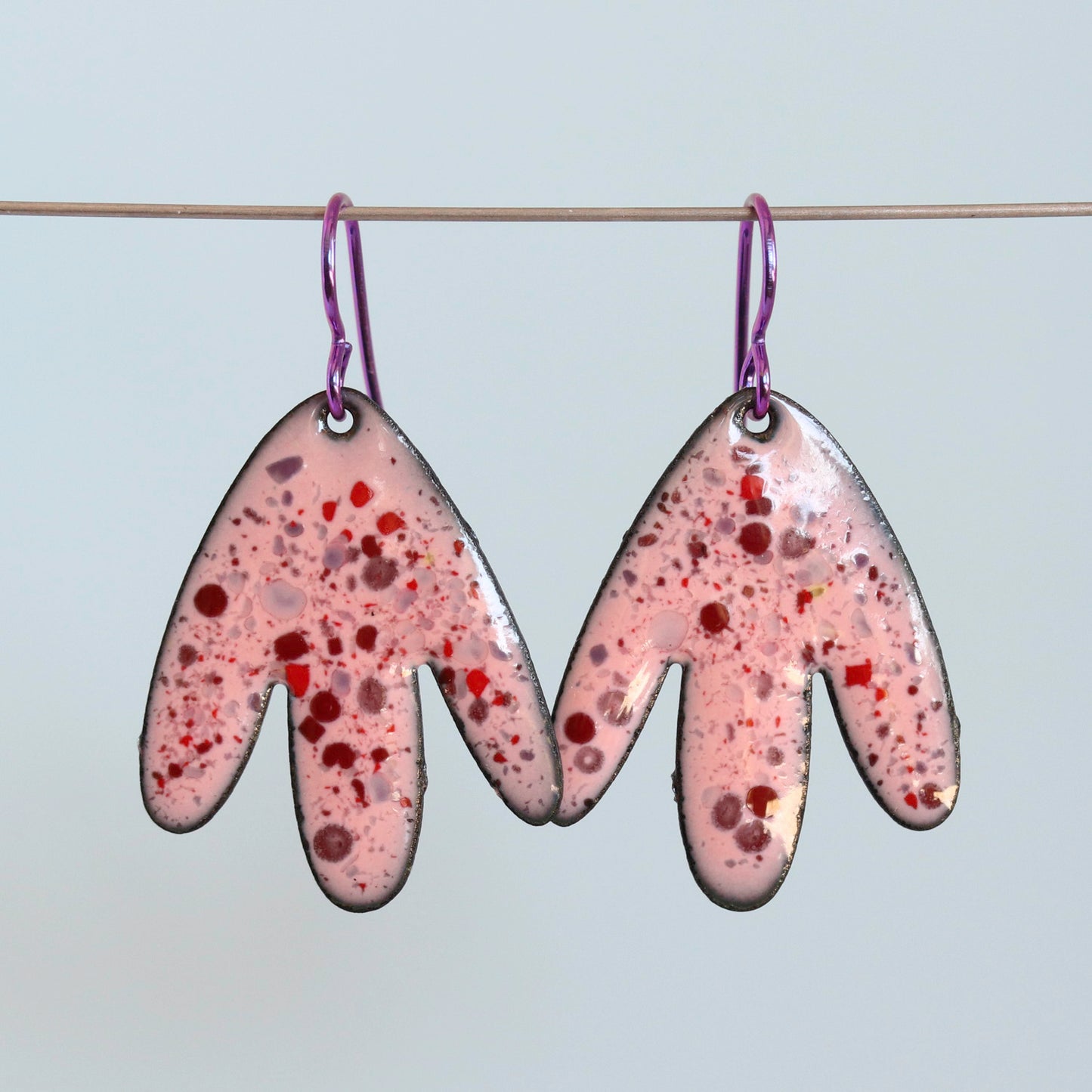 Confetti Enameled Dangle Earrings