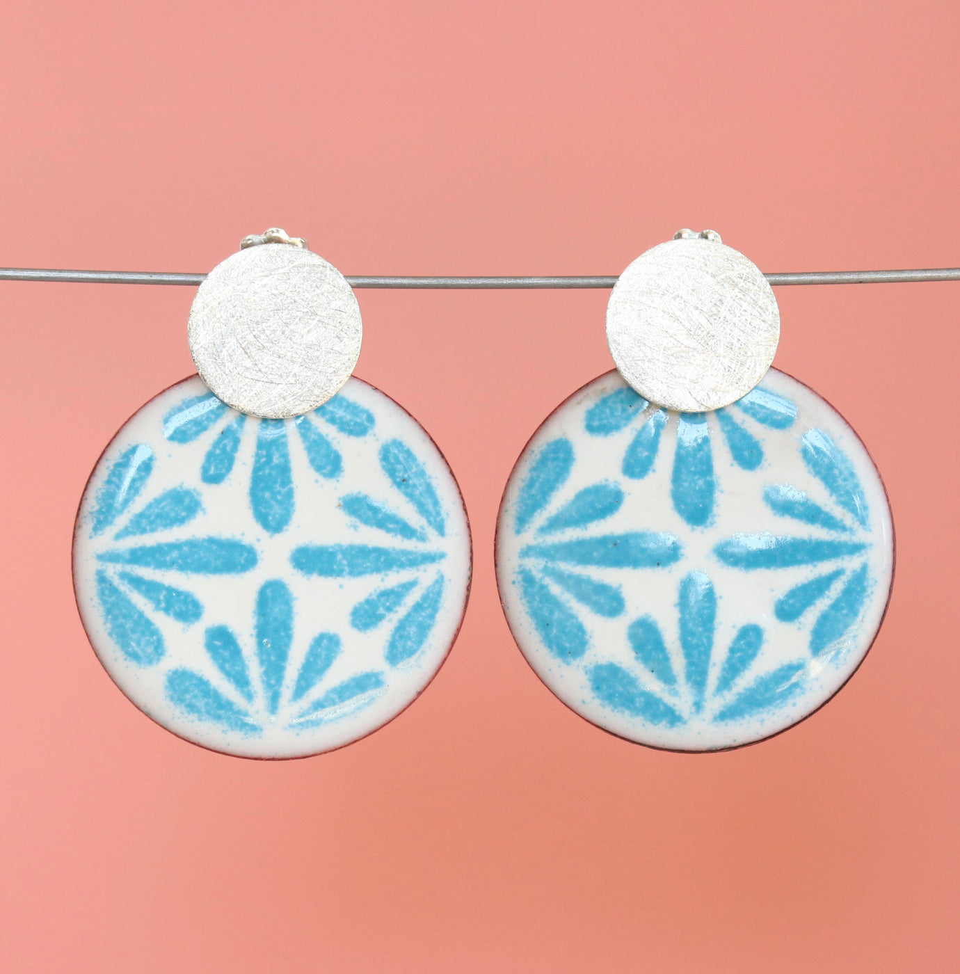 Santa Carla Dreams Enameled Dot Post Earrings