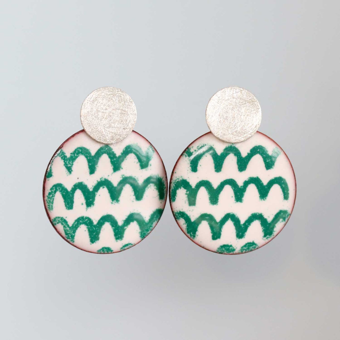 Santa Carla Dreams Enameled Dot Post Earrings