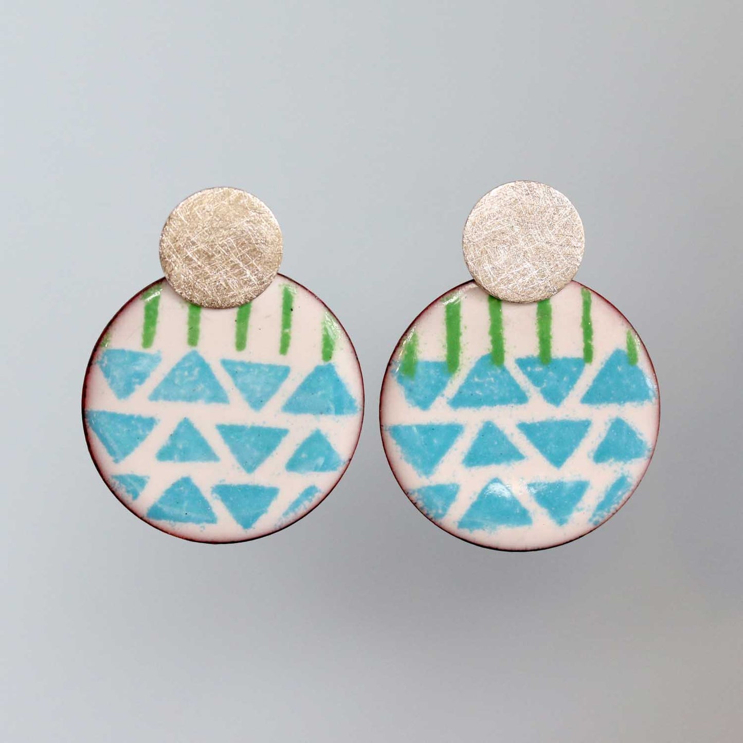 Santa Carla Dreams Enameled Dot Post Earrings