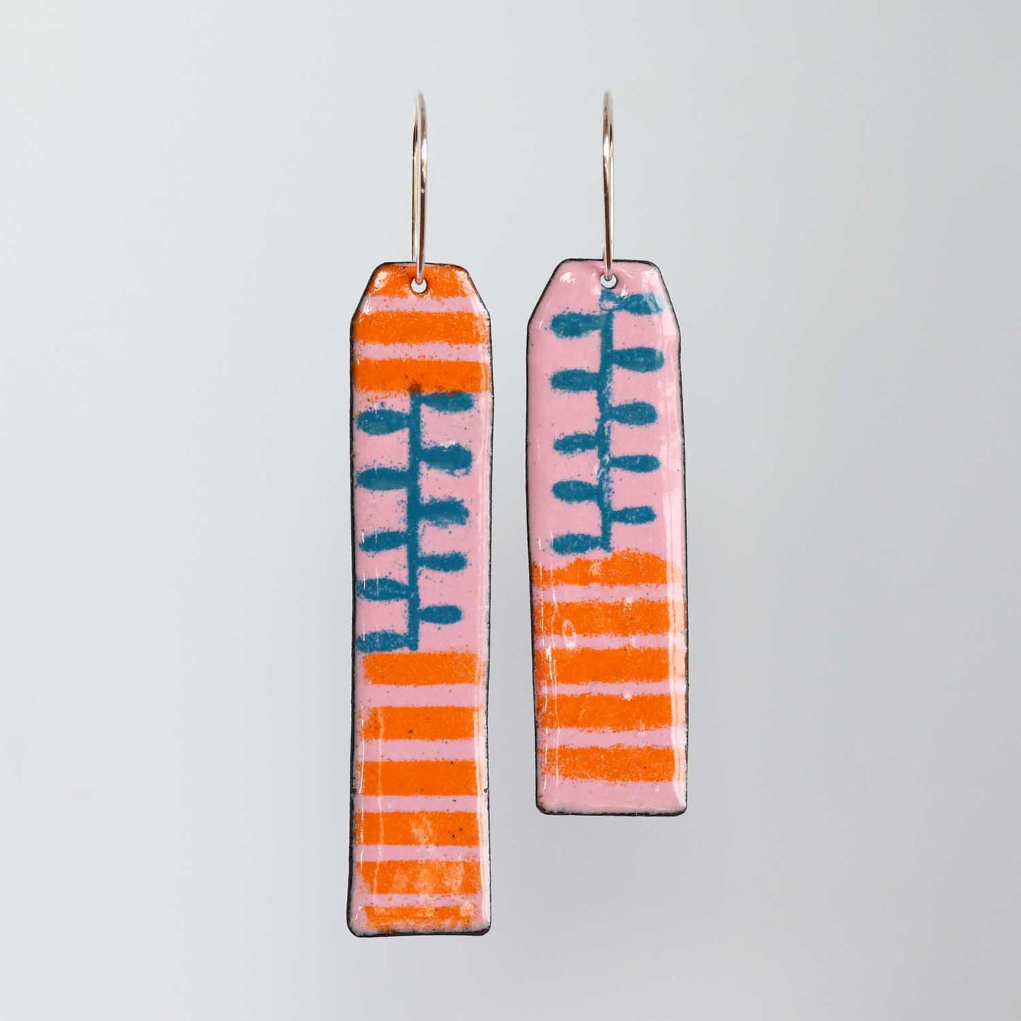 Santa Carla Dreams Enameled Dangle Earrings