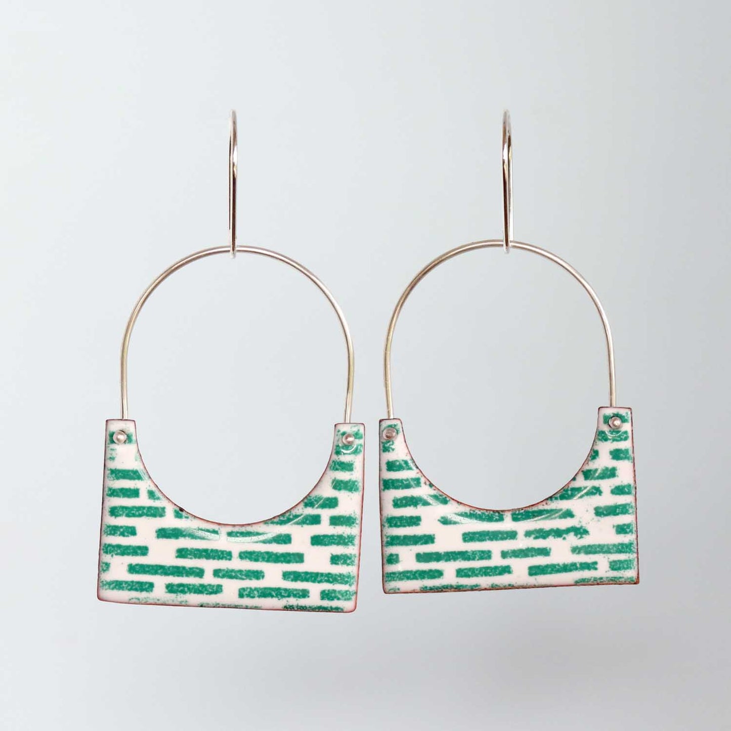 Santa Carla Dreams Enameled Basket Dangle Earrings