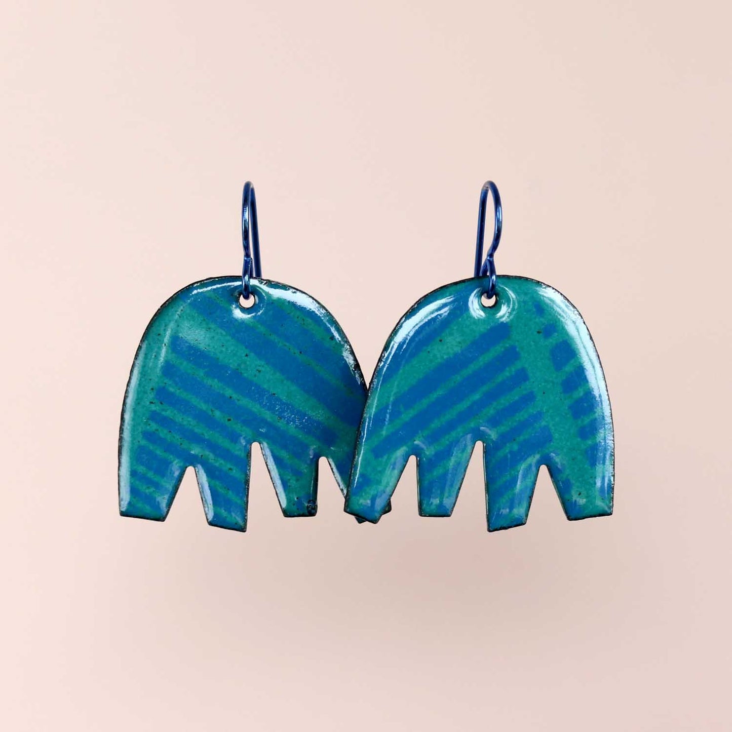 Santa Carla Dreams Enameled Dangle Earrings