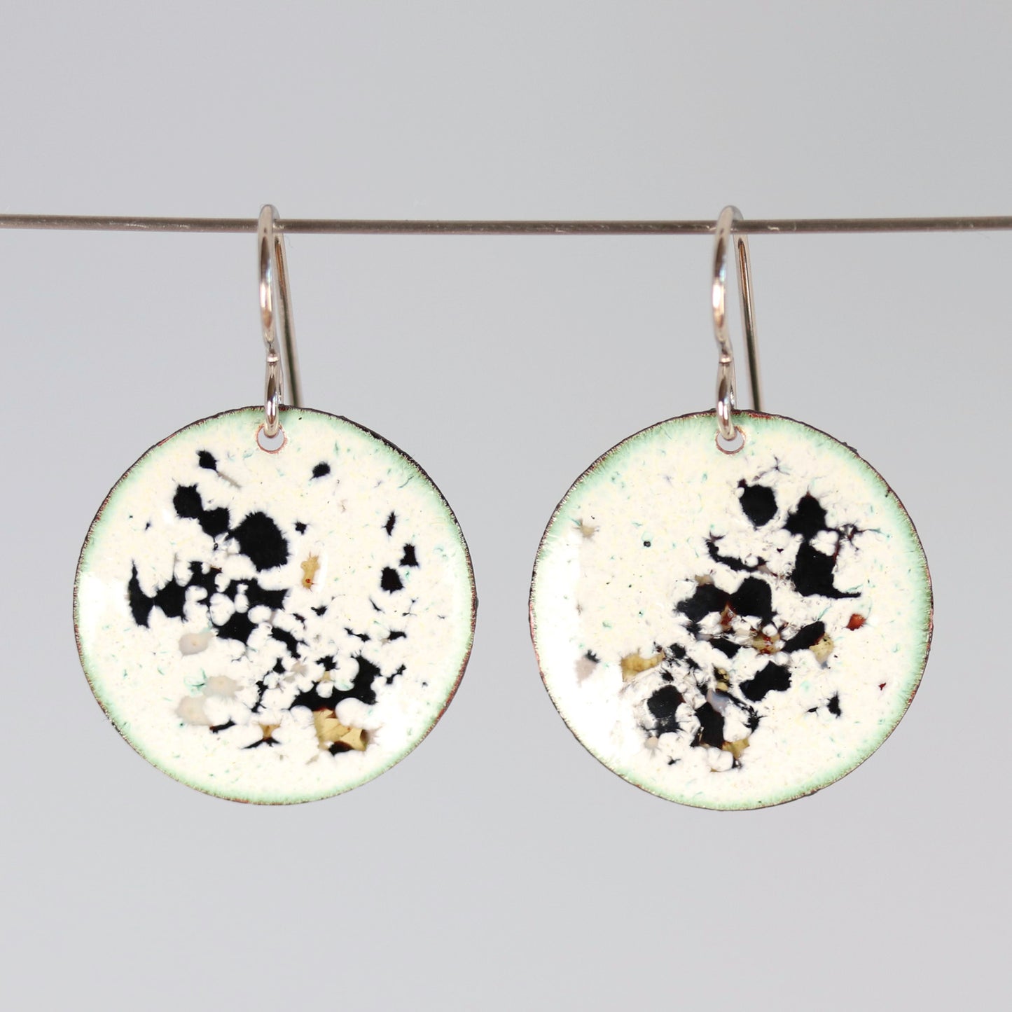 Confetti Enameled Dangle Earrings