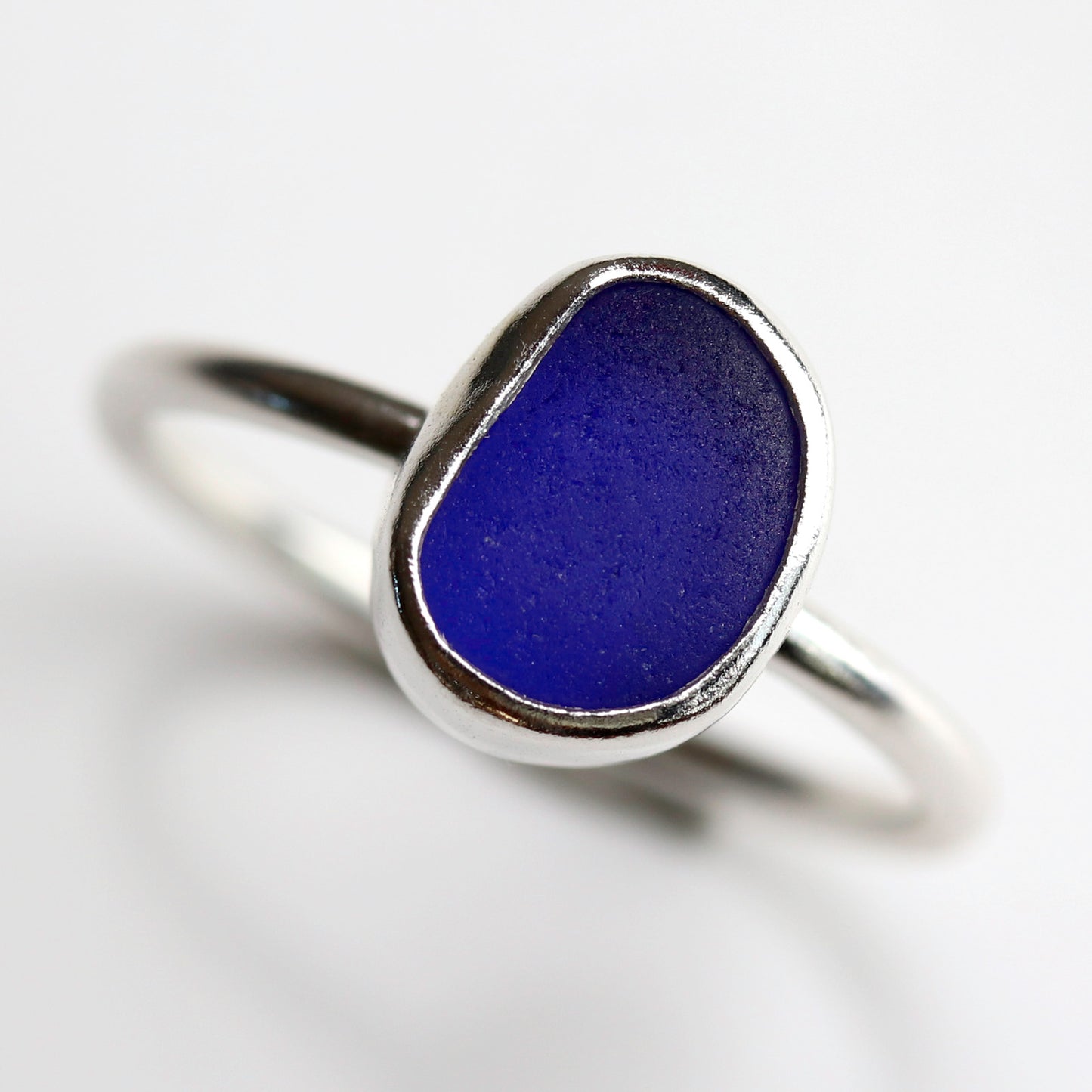 Sea Glass Sterling Silver Ring