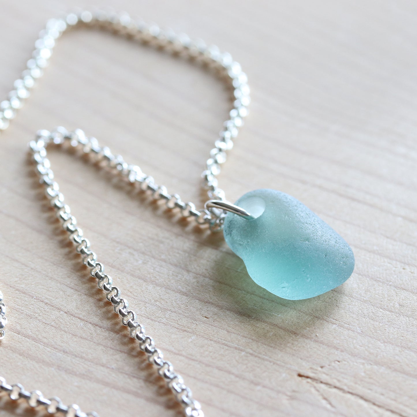 Sterling Silver & Sea Glass Pendant