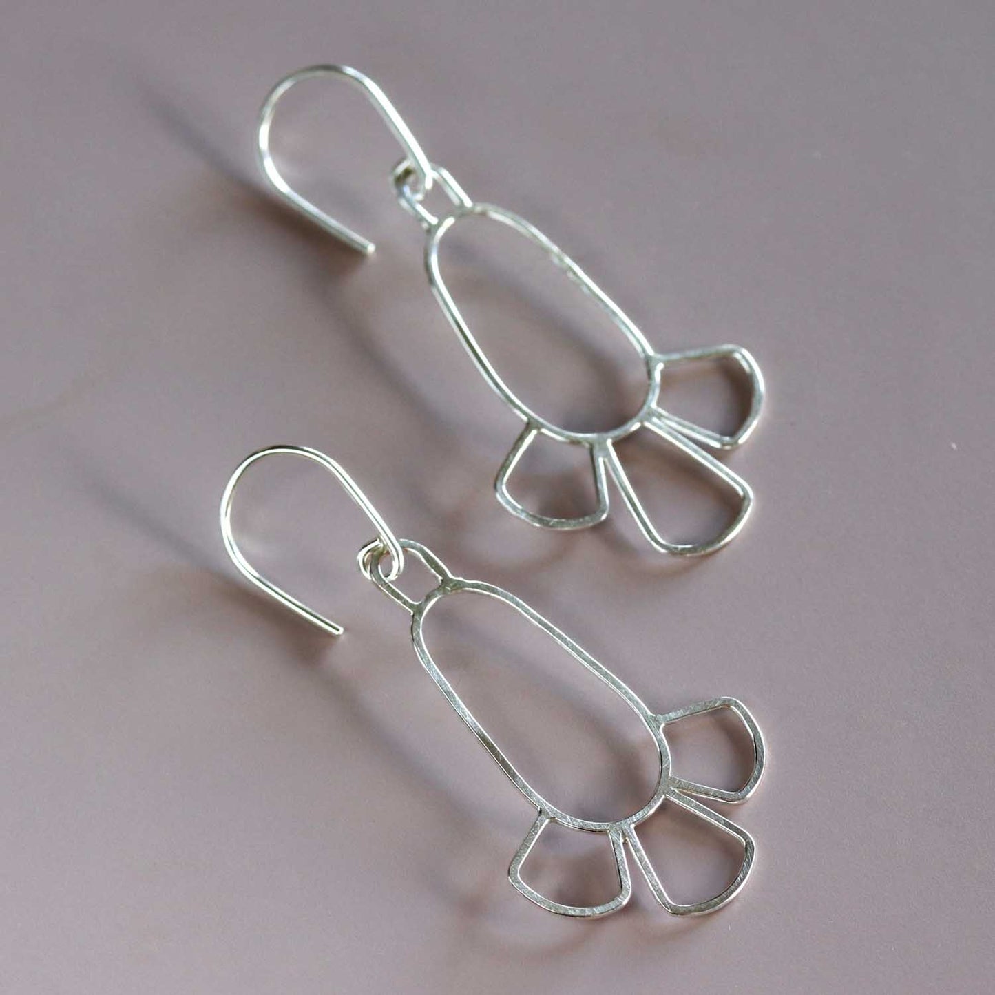 Linework Silver Earrings