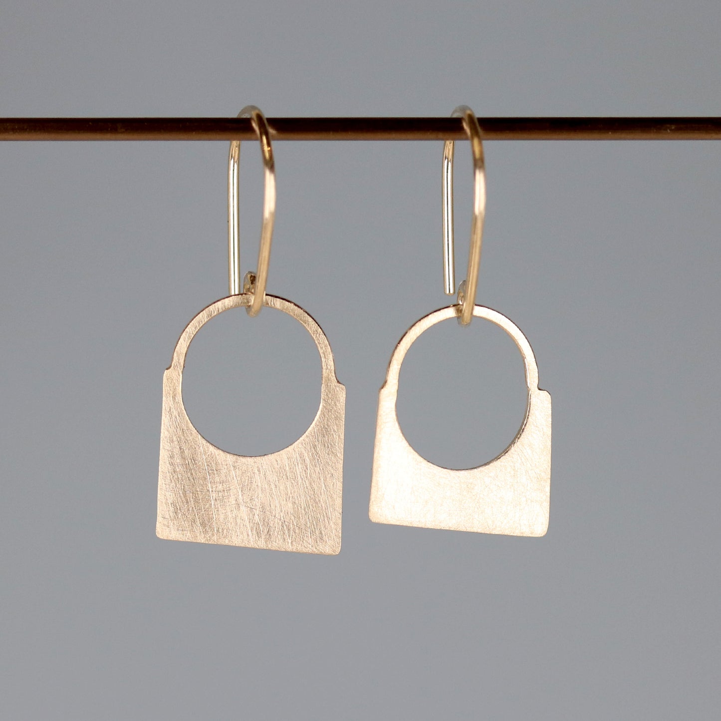 Asymmetrical Tag Earrings
