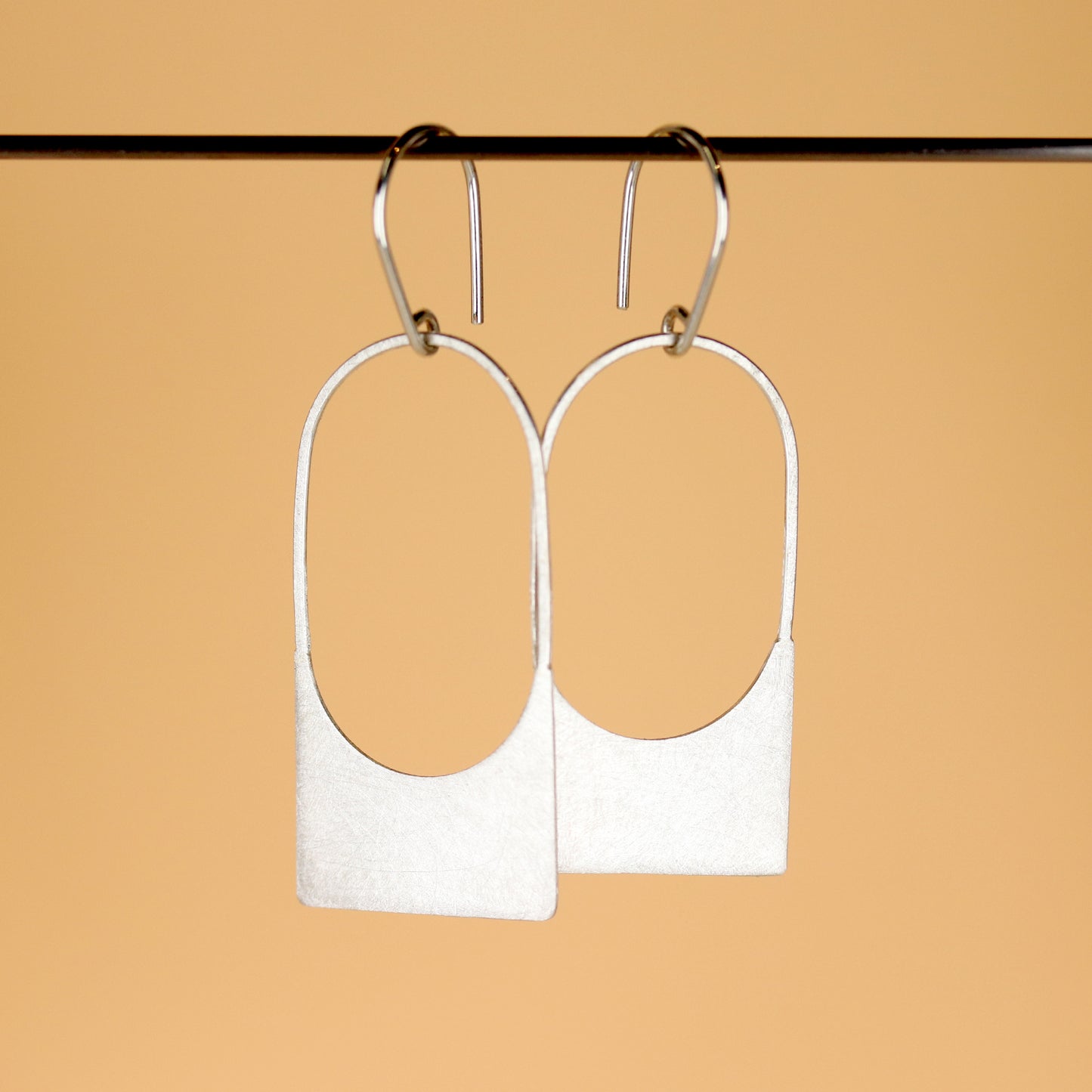Large Tag Earrings