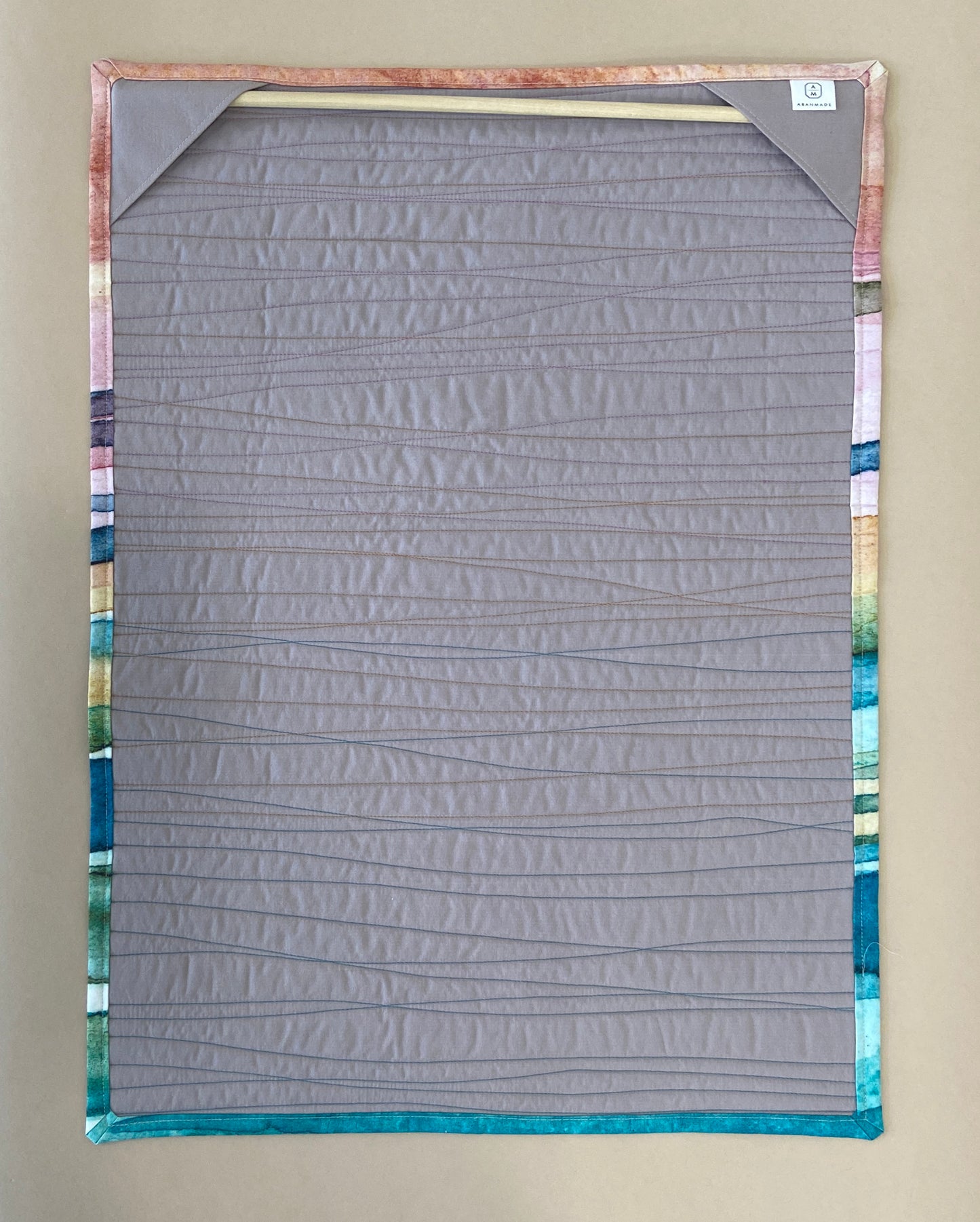 Sunset Over Greenlake - Watercolor Wall Quilt