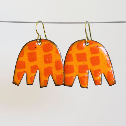 Santa Carla Dreams Enameled Dangle Earrings
