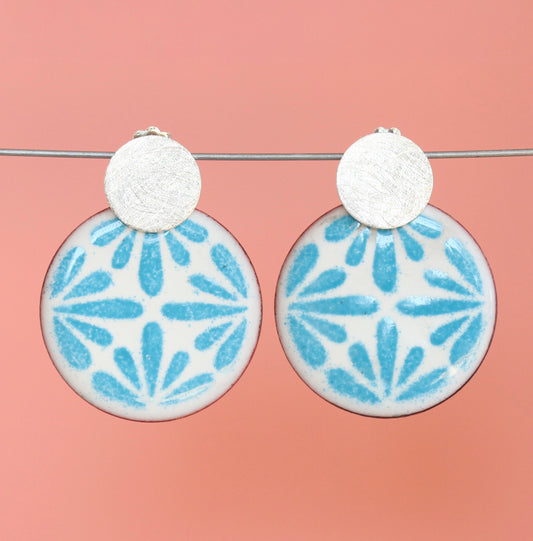 Santa Carla Dreams Enameled Dot Post Earrings