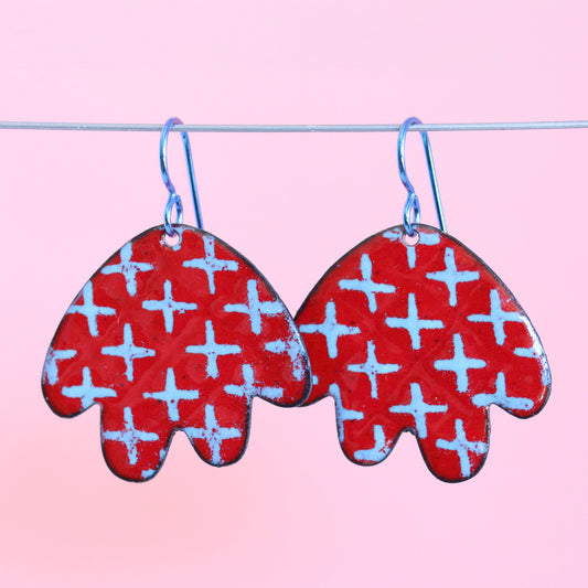 Santa Carla Dreams Enameled Dangle Earrings