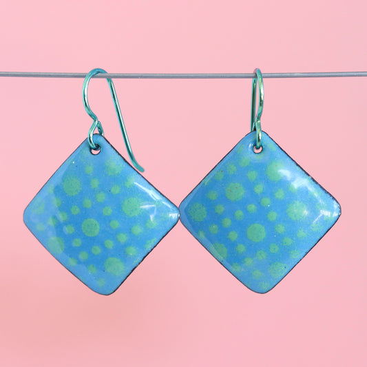Santa Carla Dreams Enameled Dangle Earrings