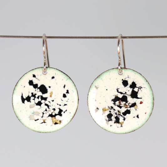 Confetti Enameled Dangle Earrings