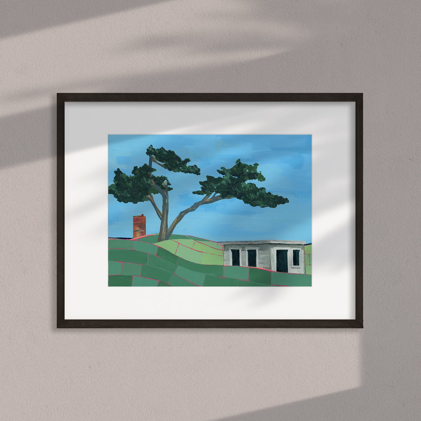 Print of Fort Worden Acrylic Painting