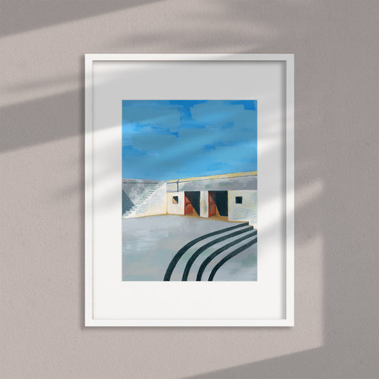 Print of Fort Worden Acrylic Painting