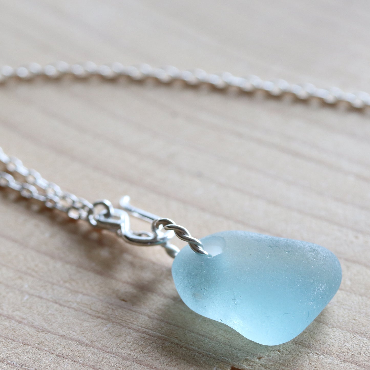 Sterling Silver & Sea Glass Pendant