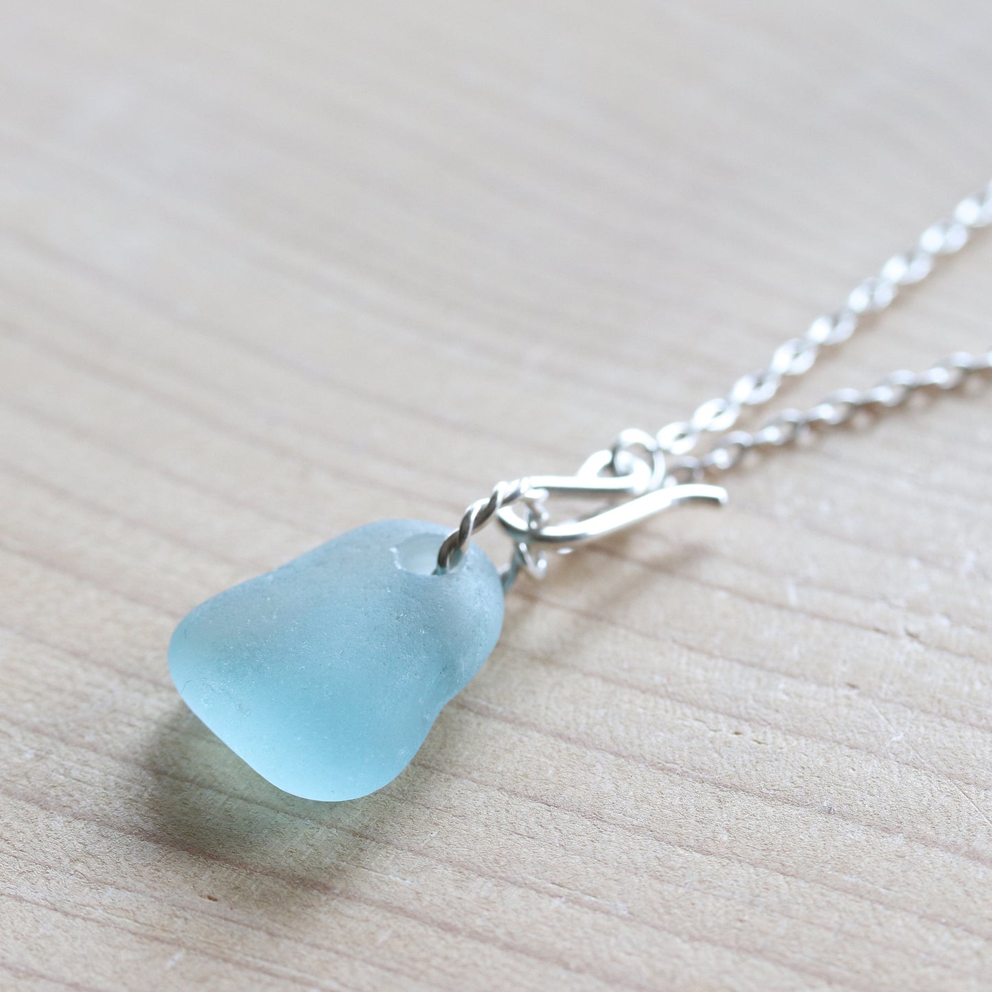 Sterling Silver & Sea Glass Pendant