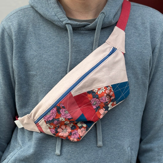 Improv Patchwork Quilt Fanny Pack #1