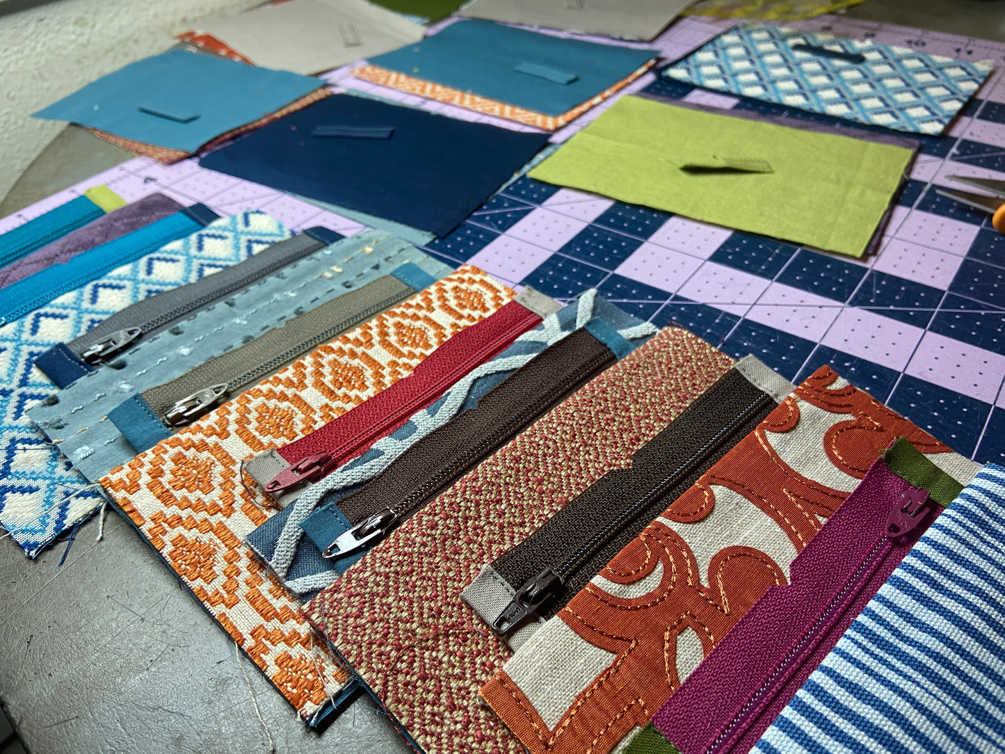 Upcycled Fabric Zipper Wallet