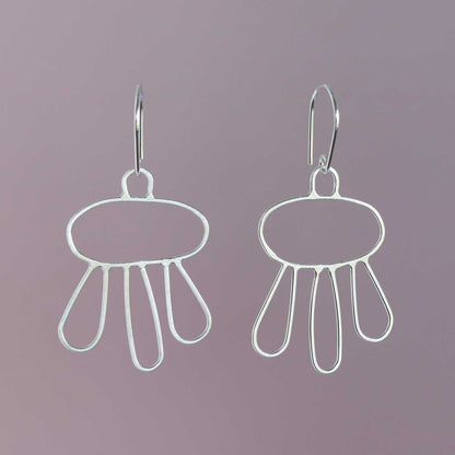 Linework Silver Earrings