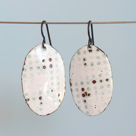 Beachcomber Enameled Earrings