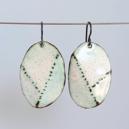 Beachcomber Enameled Earrings