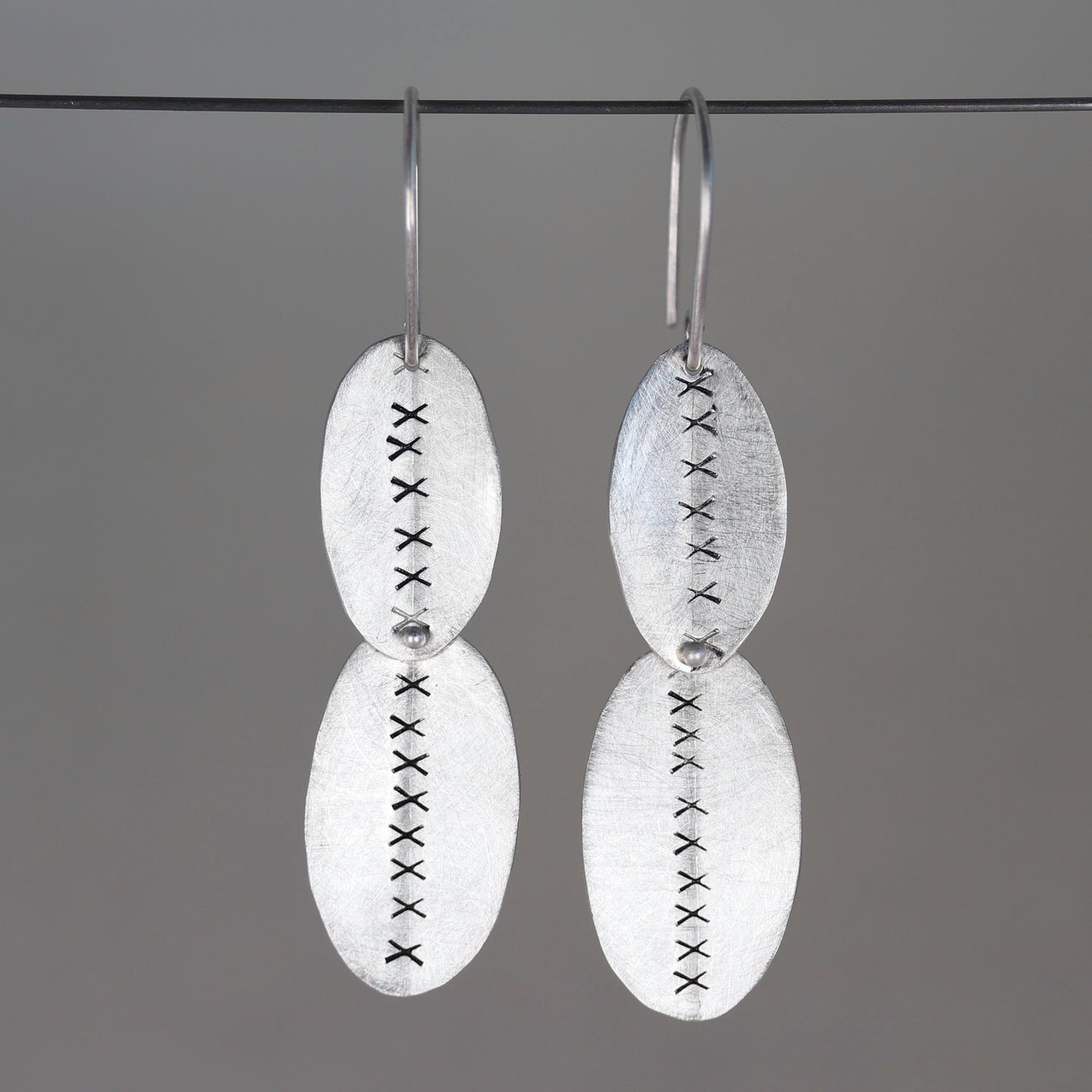 Sterling Silver Leaf Dangle Earrings