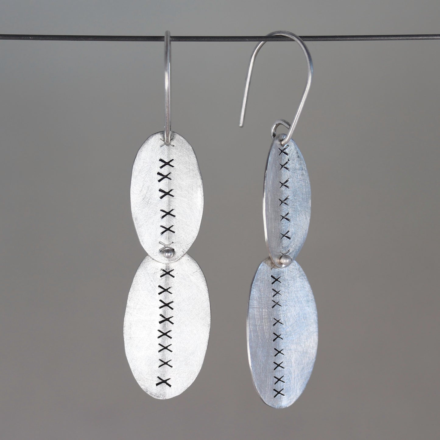 Sterling Silver Leaf Dangle Earrings