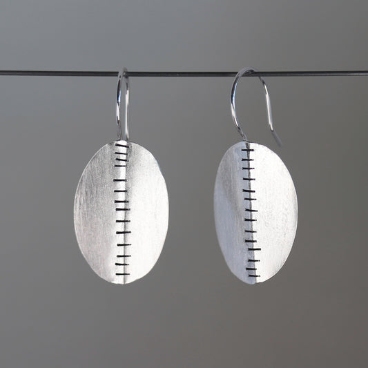 Sterling Silver Sheild Earrings