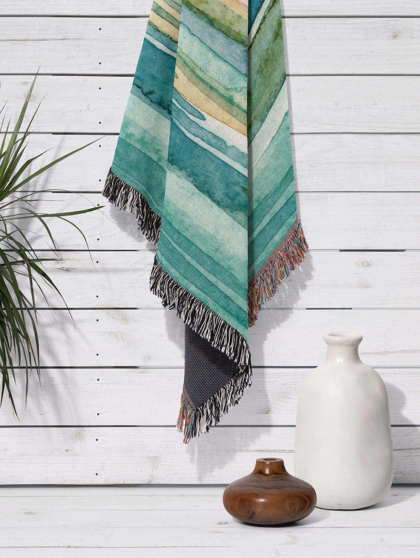 Sunset Over Greenlake Woven Blanket