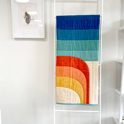 Overlap Curves Throw Size Quilt